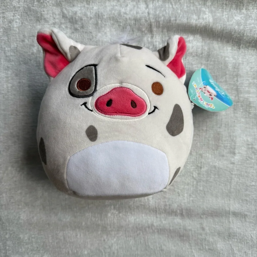 Disney Pua Plush Toy Squishmallow Style Moana Pig Stuffed Animal NWT